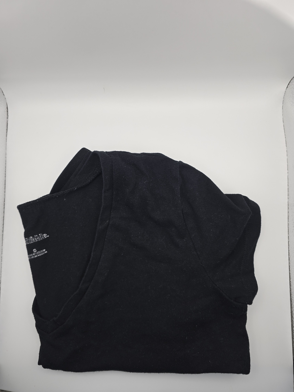 2 Black Crew Neck T-Shirt Crop Tops